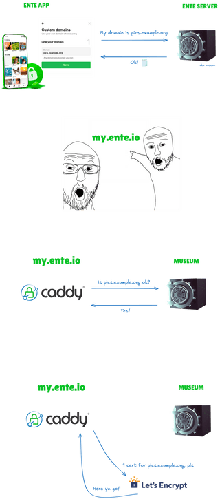 Custom albums sharing overview