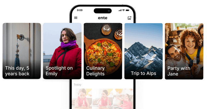 Discovering memories on Ente Photos