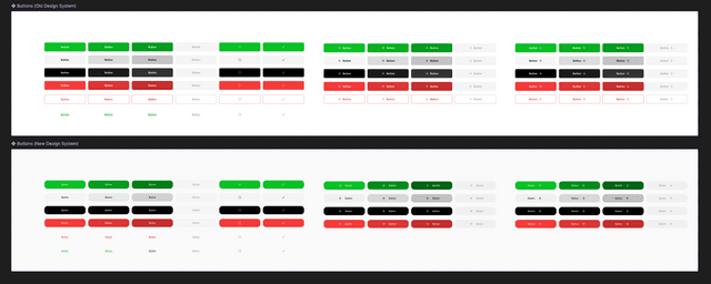 New, rounded buttons